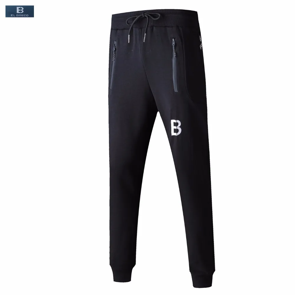 

EL BARCO 2018 New Cotton Men Joggers Pants Casual High Quality Black Male Sweatpants Blue Grey Skinny Trousers Long Pantalon