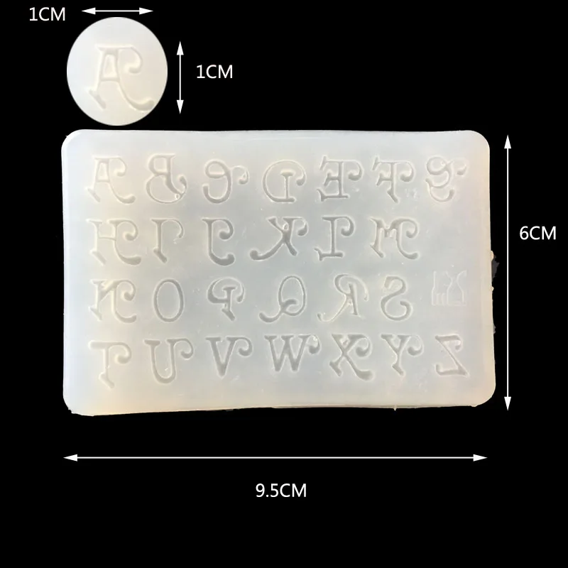 English Letters Fondant Alphabet Letter Silicone Mold 3D Chocolate Mould Cake Decorating Tools