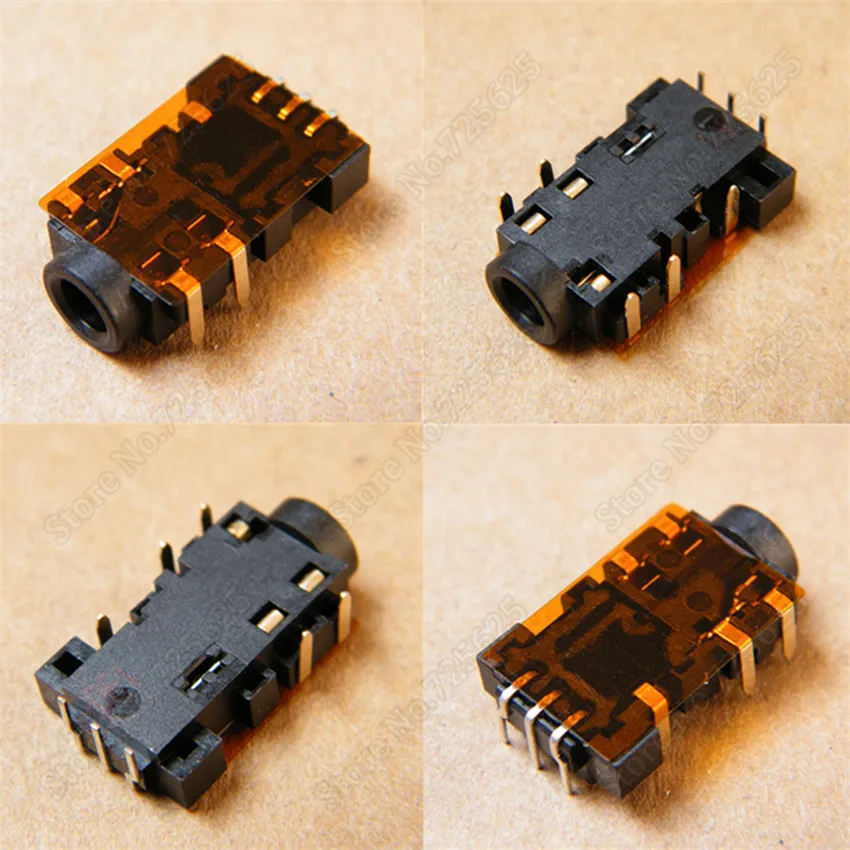 10pcs 3.5mm Audio Jack Port  for Asus N45 N45SF N45SL N45VM N55SL N55SF U36JC U36S Laptop Headphone Microphone Socket Connector