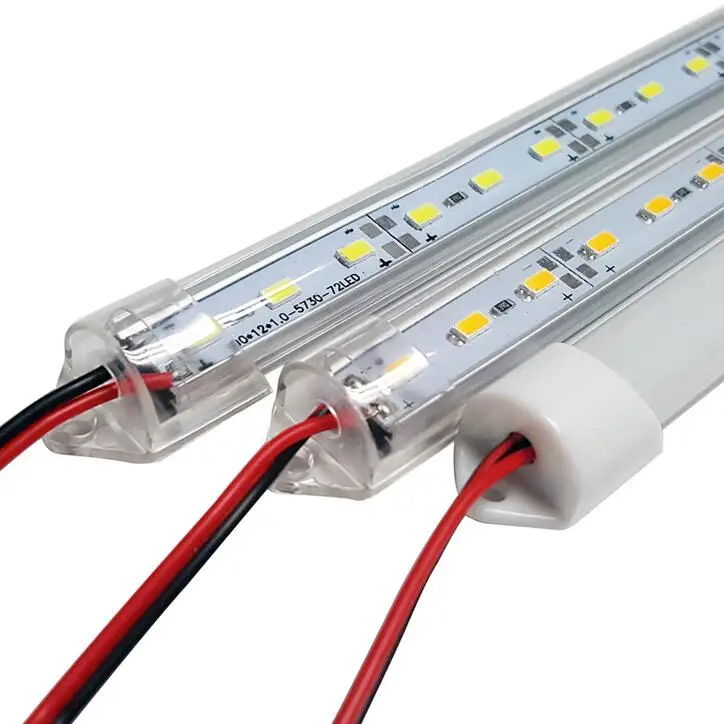 

50CM LED Bar Light 5730 5630 36LEDs DC12V Hard Rigid LED Strip Bar Light 5730 with U Aluminium shell +pc cover