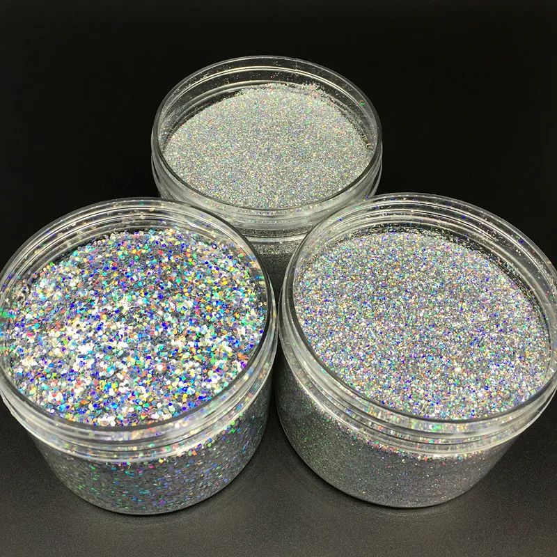 500g Laser silver,gold and silver powder, Holographic Laser Silver Gold Shining ultra Fine Nail Glitter Dust Powder for Decor