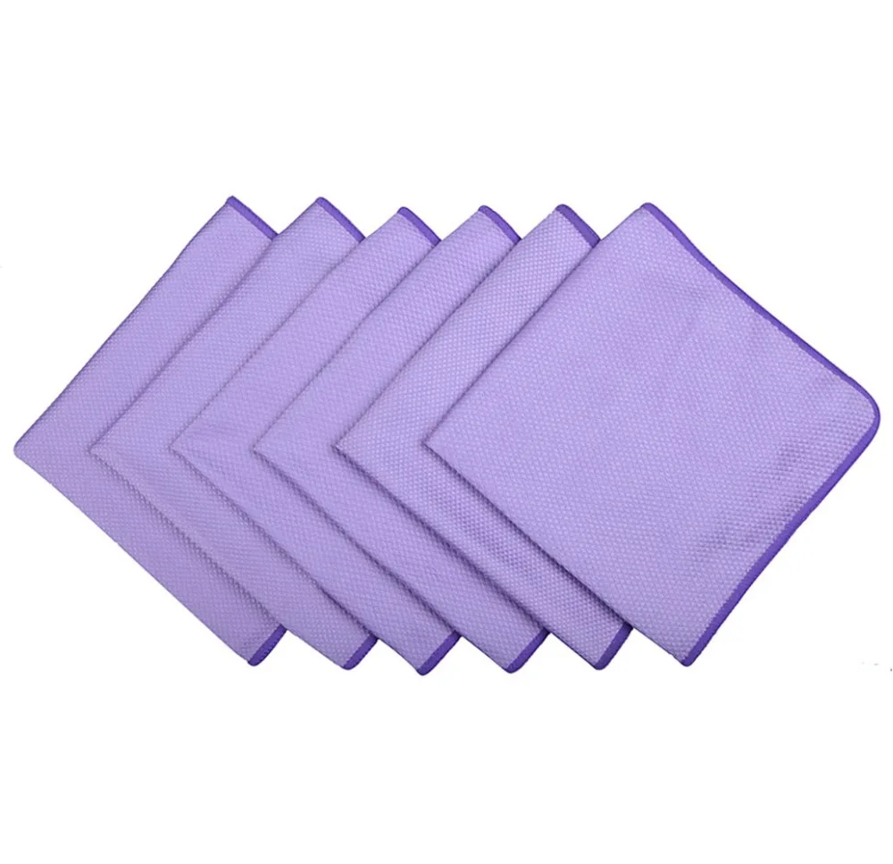 Sinland Microfiber Polishing Cleaning Towel Kitchen Glass Window Windshield Cloth Stainless Steel Shine Cloth 40cmx60cm 10 PCS