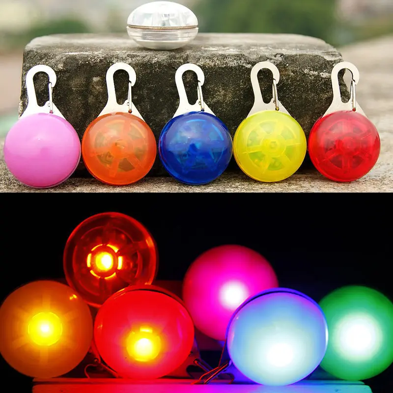 Bright Pet Night Safety LED Flashlight Push Button Switch Glow In The Dark Bright Pet Dog Collar LED Glowing Collar Pet Supplies