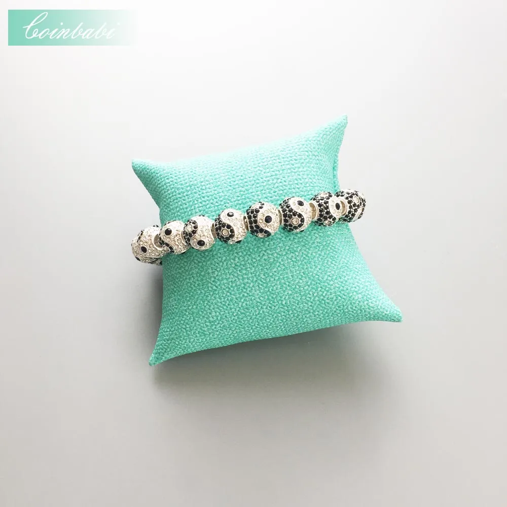 Beads Pendant Yin Yang Large Hole For Women Men Trendy Gift Europe Style Karma Silver Charm Jewelry Fit  Bracelet Necklace