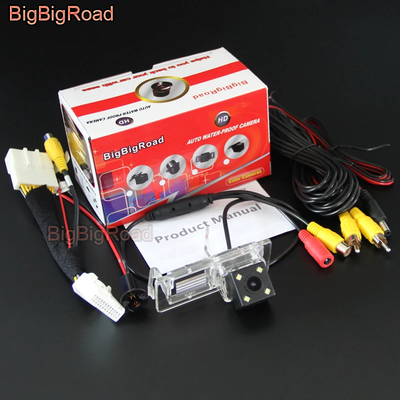 BigBigRoad Car Rear View Camera With RCA Port Adapter 24 Pins For Renault Clio 4 2012 2013 2014 2015 2016 2017 2018 2019