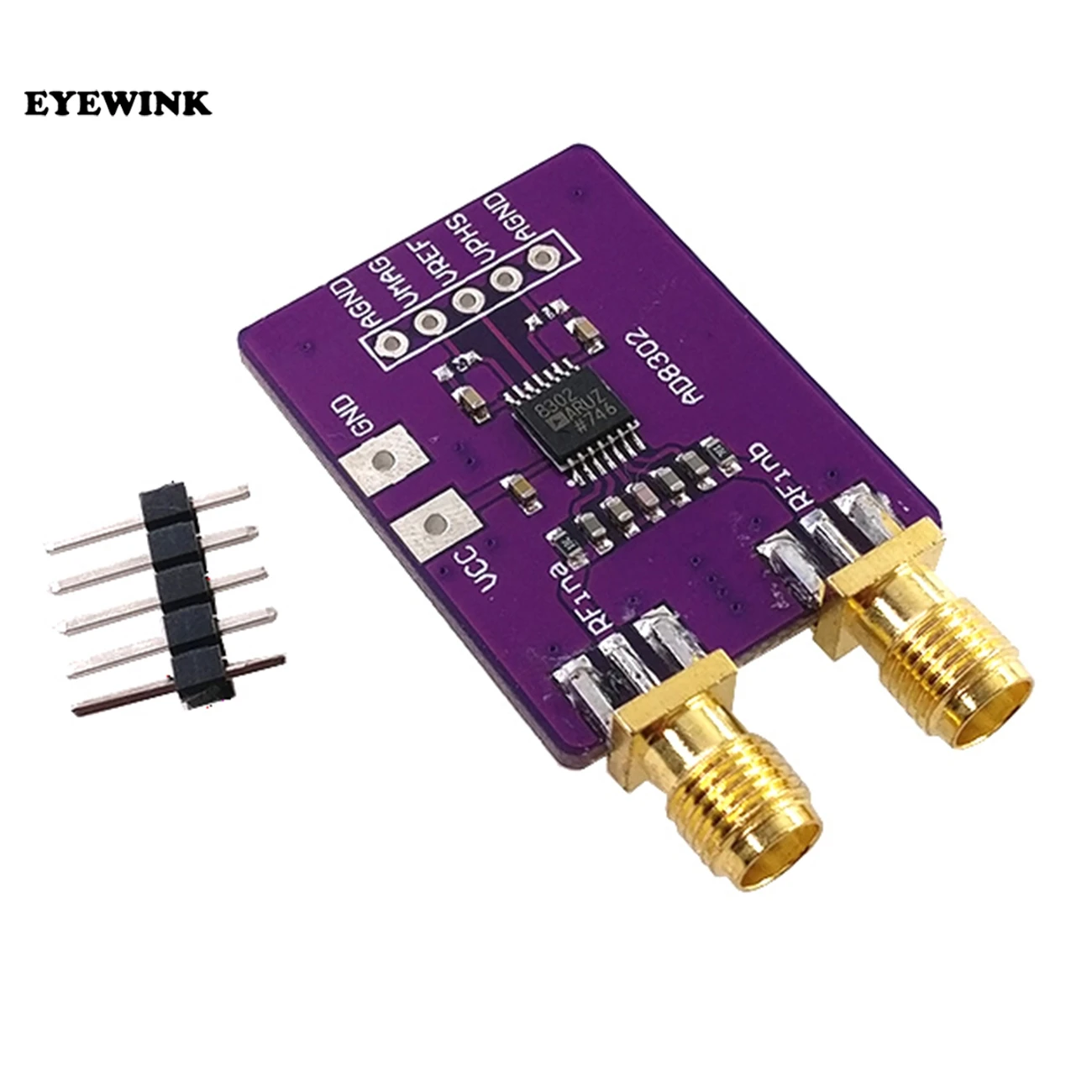 AD8302 Amplitude Phase RF Detector Module IF 2.7GHz Phase Detection Wideband Logarithmic Amplifiers Board for Arduino