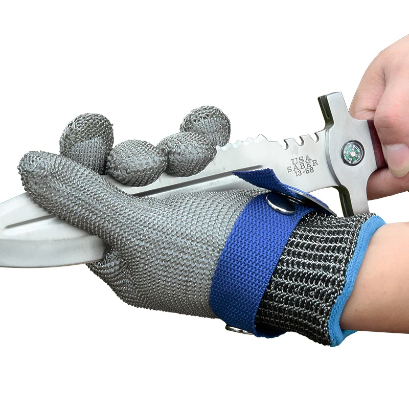 Safety Cut Proof Protect Glove 100% Stainless Steel Metal Mesh Butcher Gloves