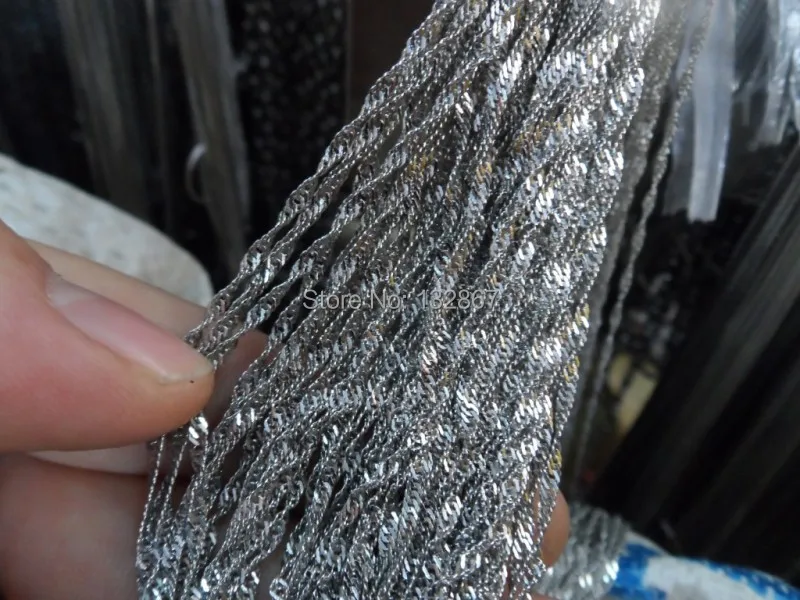 10M In Bulk Jewelry Finding Stainless steel Water wave twisted chain 3mm wide Chain Marking Finding