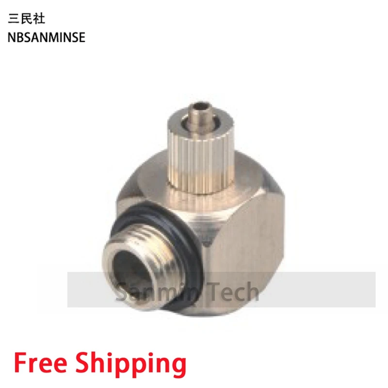 NBSANMINSE Mini brass Fitting 10Pcs/Lot TLM5 0~150 psi Pneumatic Parts Elbow Mini Fittings Small Fitting Brass Fitting