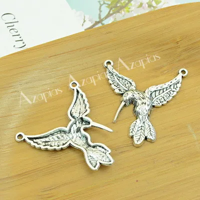 bird/swallow/parrot diy alloy charms animal shape  jewelry making findings accessories antique silver pendant free shipping new