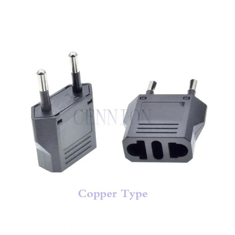 

Copper IT CH US to EU Euro AC Power Plug Travel Adapter Converter 100pcs express shipping