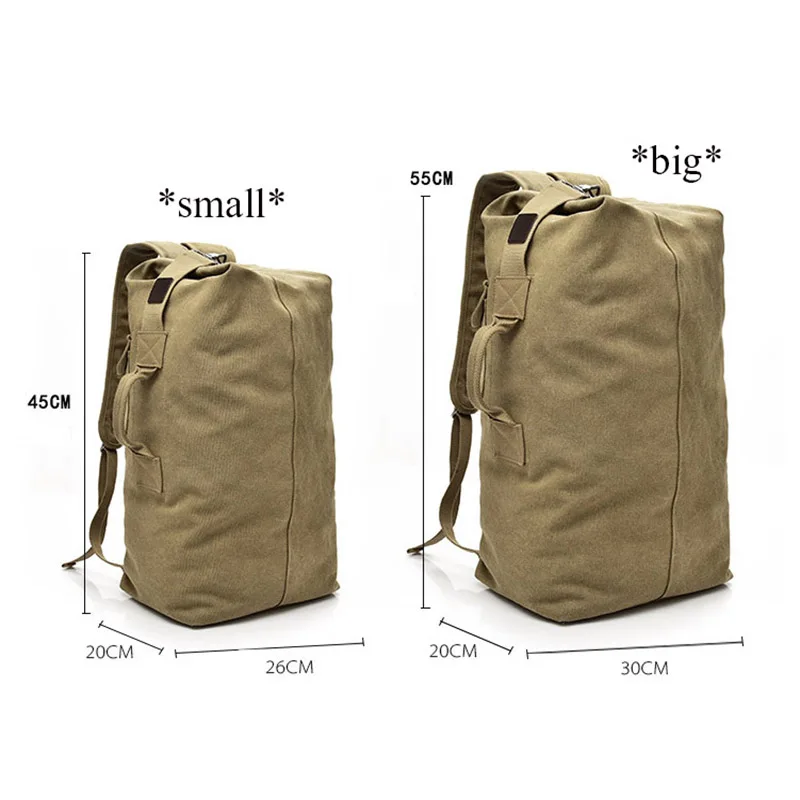 Canvas Travel Climbing Bag Tactical Backpack Women Bags Bucket Bag Shoulder Sports Bag Male Outodor Bag XA208+WD