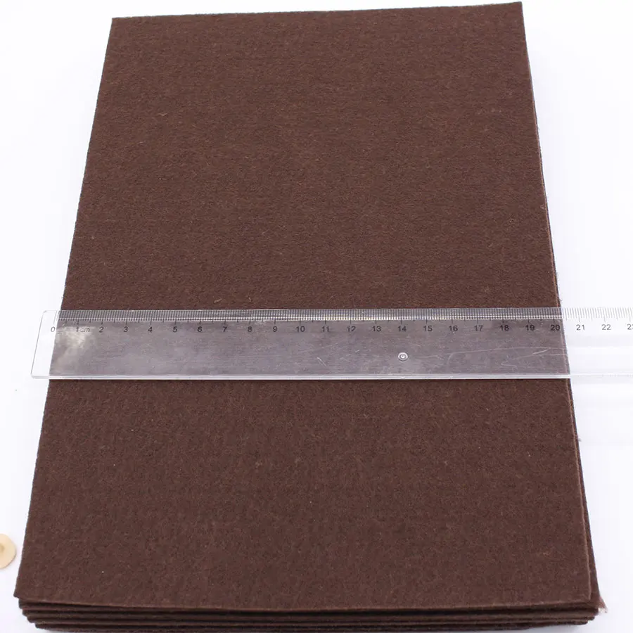 Brown Felt, 2mm Hard Felt Fabric,Polyester Fabrics,Needlework,Diy,Needle Sewing,Handmade,Fieltro Feltro Entretela