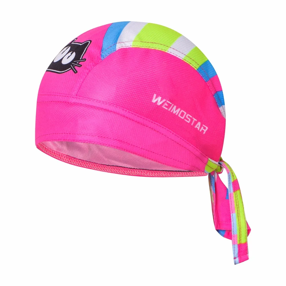 Bike Hat Flexible Cycling Helmet Cap Women Men Black Bicycle bandana pirates scarf MTB Team Headband Headwear Pink Black White