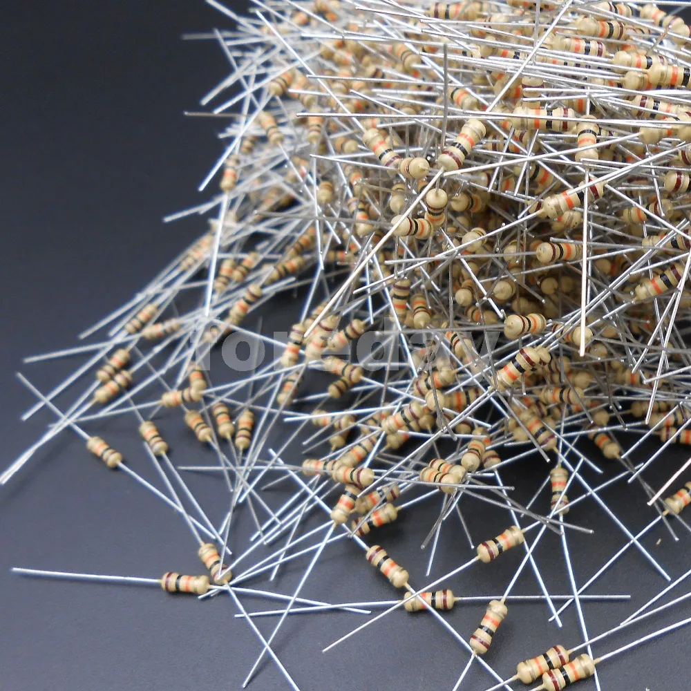 

5000PCS Carbon Film Resistors 1/4 Watt 5% 0R 4.7R 10R 15R 20R 22R 30R 33R 39R 47R 51R 100R 300R 1K 2K 3K 10K 100K 1M *FD701-723