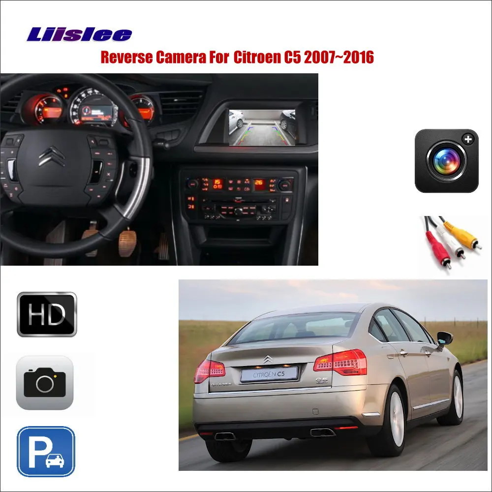 

For Citroen C5 2007-2016 Car Reverse Rear View Camera Compatible Original Screen Accessorie Parking Backup CAM HD CCD