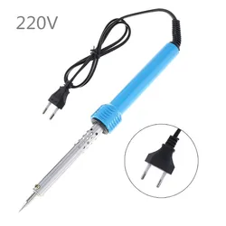30W 220V Long-Lasting Tip Fast Heating Ergonomic Design External Heating Electric Soldering Iron Pen forElectronics Work EU Plug