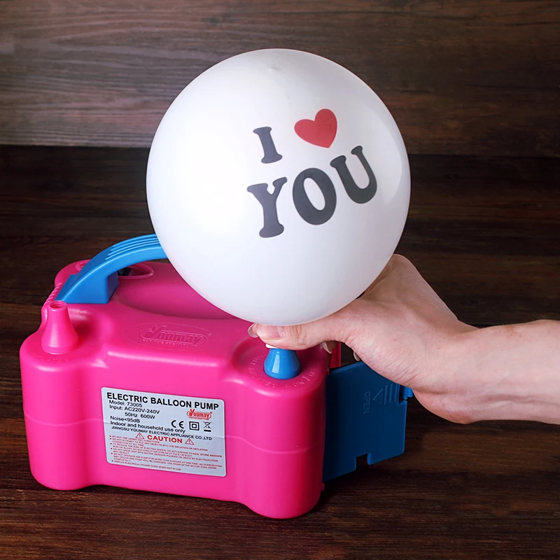 220V Double Hole AC Inflatable balloon pump electric mini electric balloon air pump electric balloon air pump inflator blower