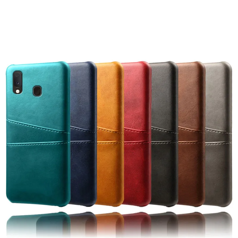 Case For Samsung Galaxy A20E A80 A70 A60 A50 A10 A20 A30 A40 Card Slots Cover PU Leather+PC Back Cases For Samsung M10 M20 M30