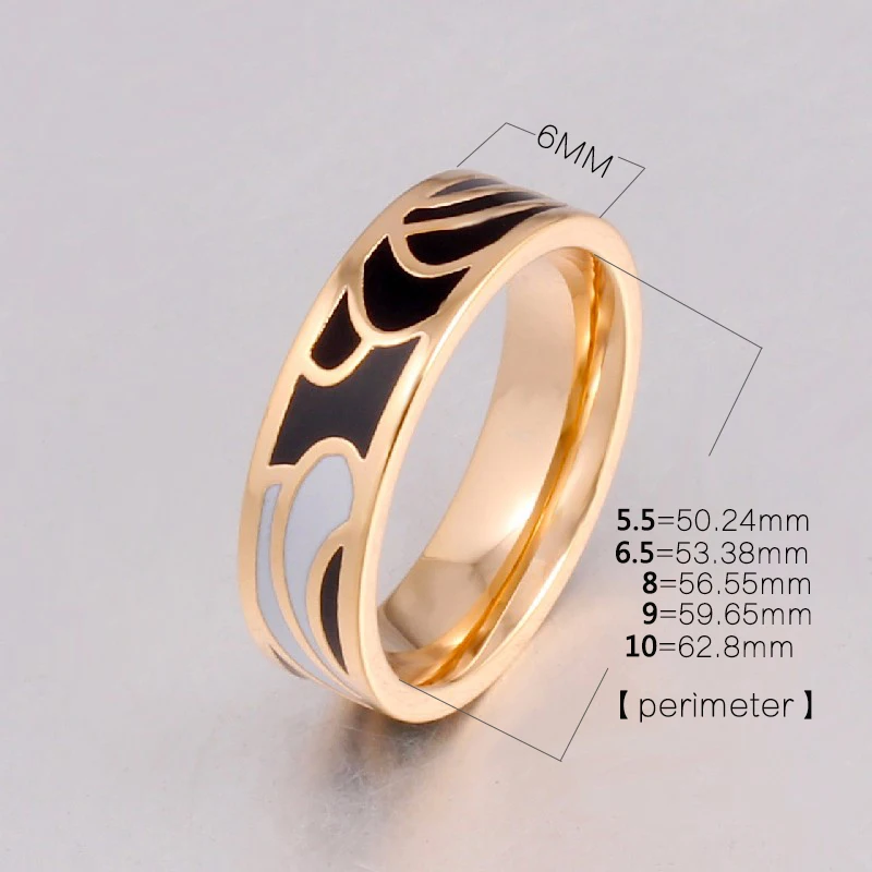 New Classic Rings for Women Stainless Steel Multi-Color Fashion Pretty Charm Enamel Ring Holiday Gifts pcjz019