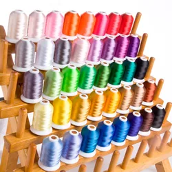 Simthread Embroidery Machine Thread 120D/2 40WT Polyester Thread 1100Y/Cone 40 Brother Colors Per Set