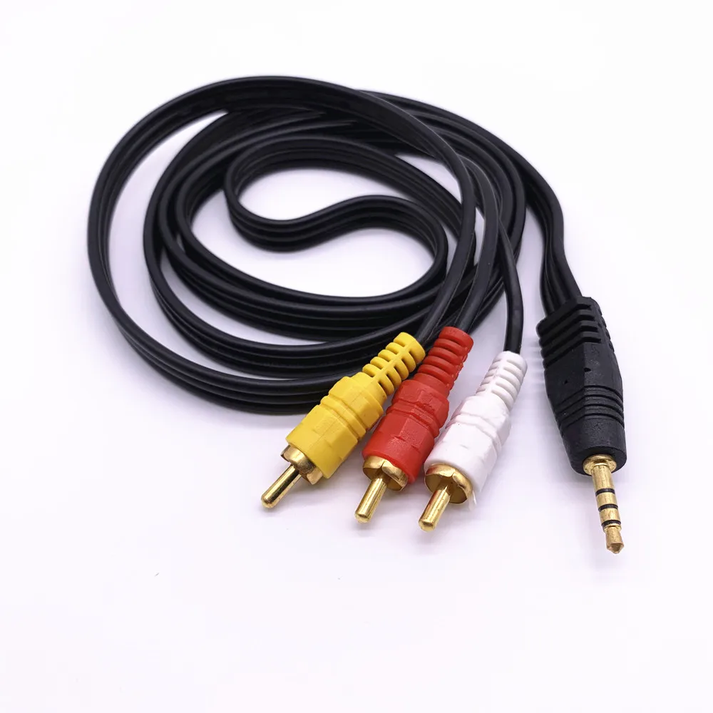 3.5mm To RCA AV A V Audio Video TV Cable Cord for ViewSonic MP3 MP4 Media Player