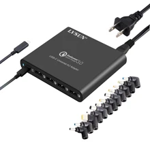 LVSUN QC 3.0 الهاتف اللوحي المحمول نوع c شاحن مع نوع c USB-C USB C محول ل ماك بوك 13 15 الطيف 13 اليوغا 5 شياو mi