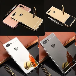 Luxury Aluminum Case With PC Back Case For Blackberry Key 2 Case  For BlackBerry Key 2 Two Key2 Metal Frame Mirror Case