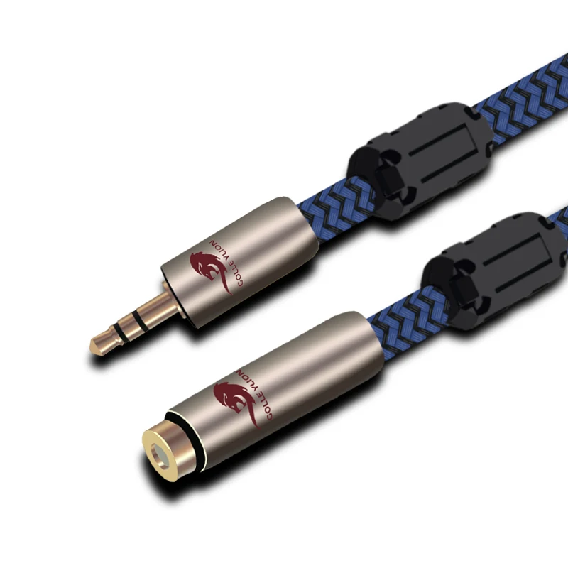 Кабель-удлинитель HIFI Mini Jack 3,5 мм штекер-гнездо для телефона, наушников, стереогарнитуры, автомобильного динамика, от 3,5 мм до 3,5 мм OFC 75 см 1 м 2 м