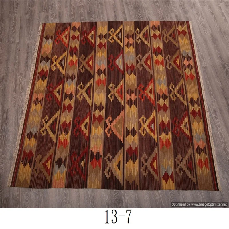 handmade wool kilim rugs living room rug bedroon bedside blanket corridor Mediterranean