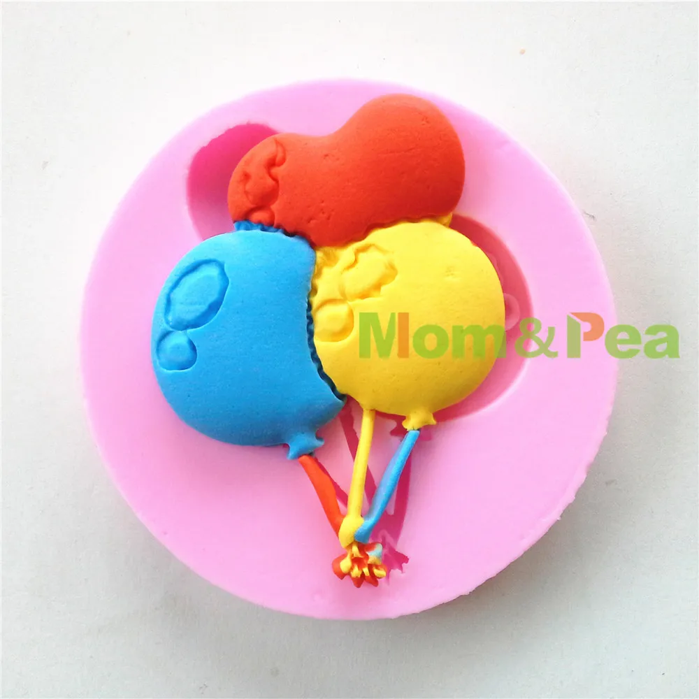 Mom&Pea 0630 Free Shipping Air Balloon Shaped Silicone Mold Cake Decoration Fondant Cake 3D Mold