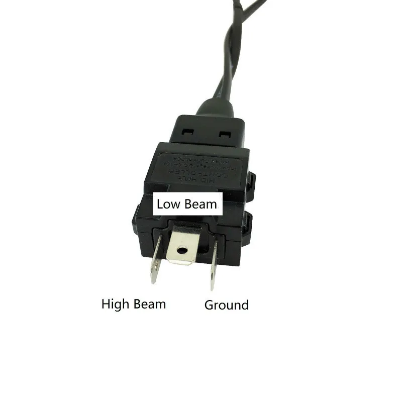 2X H4 HB3 9003 Bi-Xenon Control Line Relay Harness Controller Wires Retrofit Connector Mini Projector Lens Line Hi/Low Line