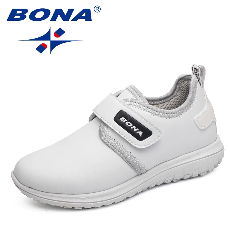 BONA New Arrival Hot Style Boys Casual Shoes Hook & Loop Children Shoes Outdoor Jogging Sneakers Comfortable Fast Free Shipping