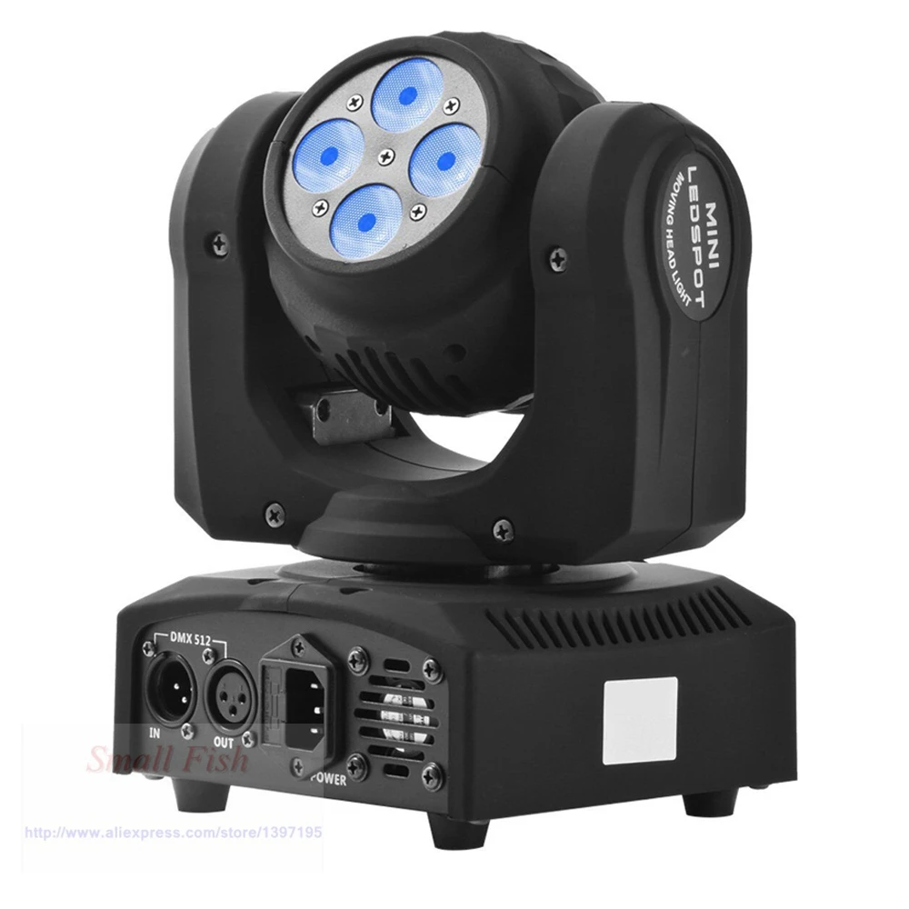 Mini LED Two Face Beam Moving Head Light DMX512 Stage Light Stroboscope For Home Entertainment Professional Disco DJ Stage Party