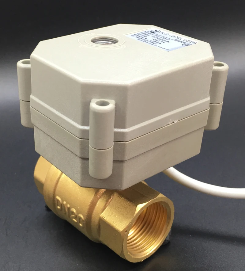 Tsai Fan DN20 Proportional Valve 0-5V 0-10V or 4-20mA 2 Way Brass/SS304 3/4\'\' DC12V DC24V For Water Modulating Control