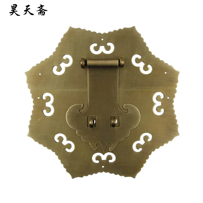 

[Haotian vegetarian Chinese antique Ming and Qing Zhang Muxiang] bronze copper fittings suitable 80-100CM box