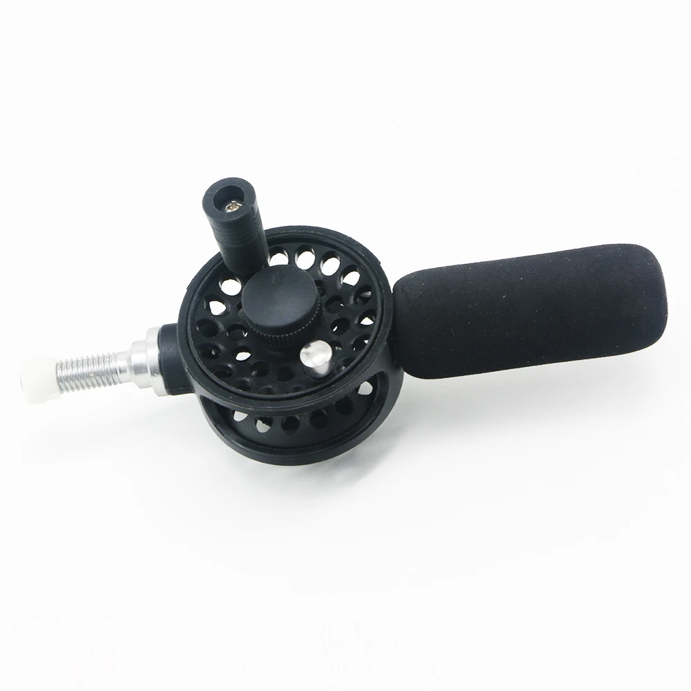 High Qulitiy Ratio 1:1 Fly Reel 18cm Pass Pole Fly Fishing Reel with Accessories Former Rafting Reel Boat Ice Fishing Wheel T45