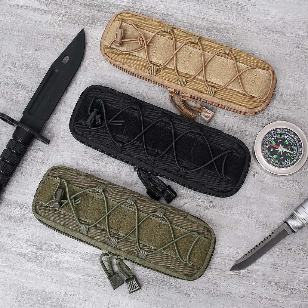 Poudres Molle pour l\'extérieur, pocommuniste DulKnife, petit sac de taille, outil EDC, sacs de chasse, étui porte-stylo, étui opaque Airsoft