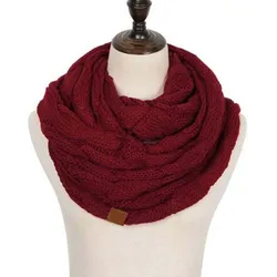 XEONGKVI – foulard torsadé chaud pour femme, 70x35cm, nouvelle marque d'étiquetage Europe et amérique, tricot, automne et hiver, 2018