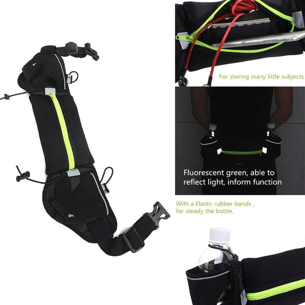 Outdoor Sport Runner Waist Bag Running Jogging Pouch Belt Elastic Waistband For Men Woman