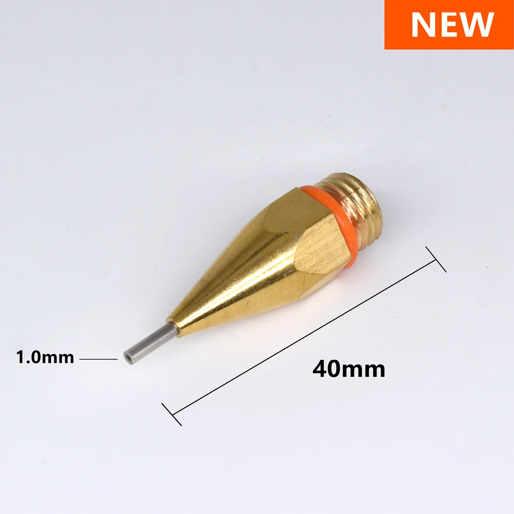 Thermofusible Pistolet À Colle Buse De Cuivre Petit Diamètre Buse 1.0x40mm 1mm Ouverture Diamètre avec Buse Clé, 3 PCS/Lot