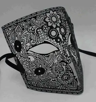Venice metalen masker voor huwelijksfeest, high-end make-upmasker