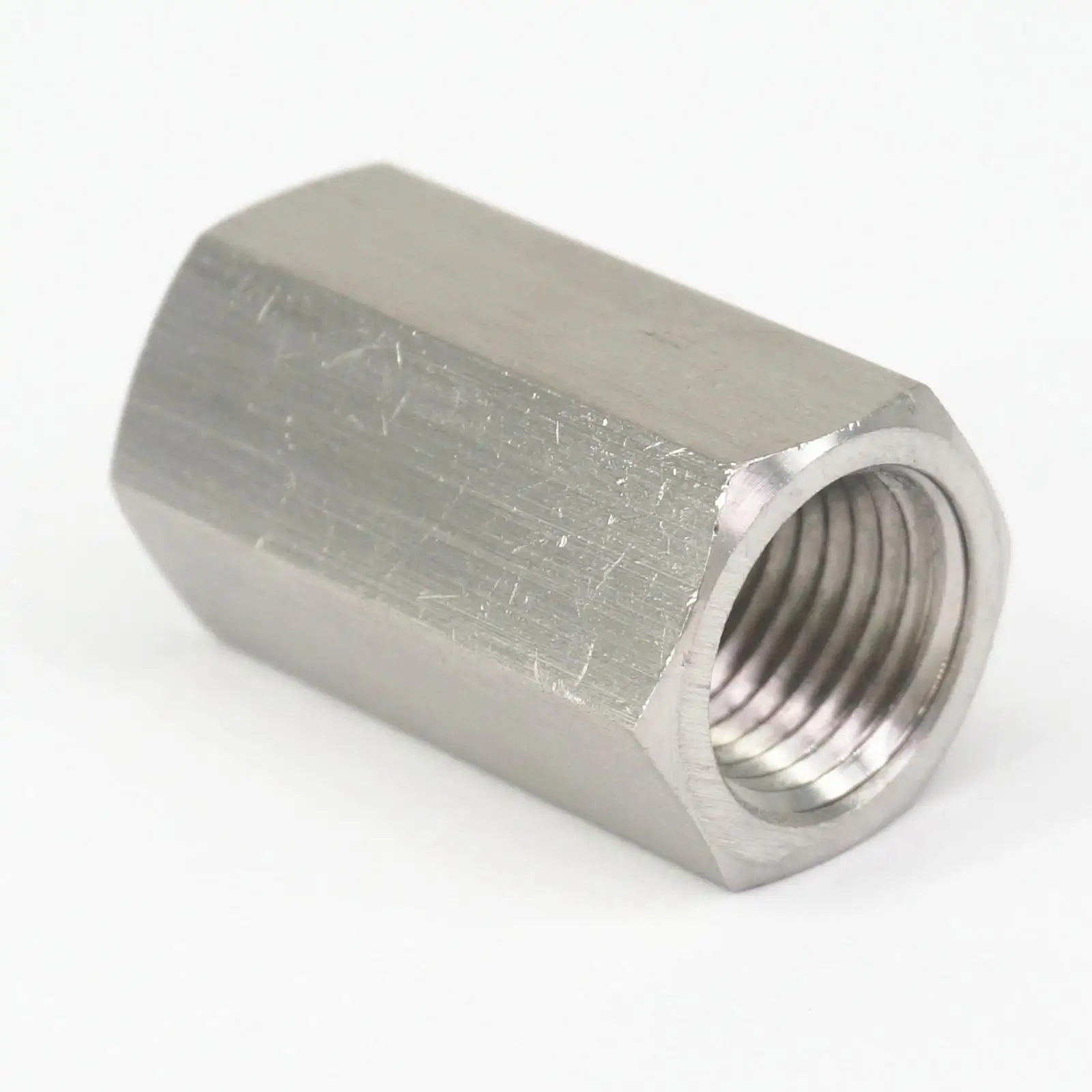 1/4 "Npt Koppeling 304 Rvs Lange Staaf Koppeling Hex Pijp Connector