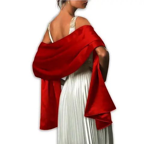 Women’s Satin Evening Wraps and Boleros TCUOOBYD