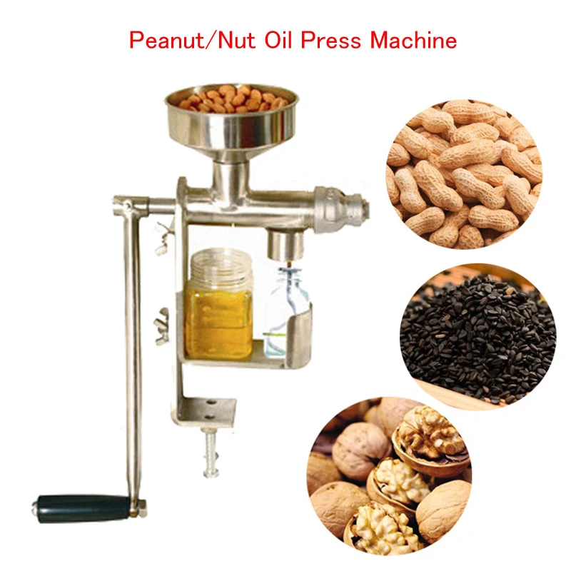 

Househould Manual Oil Presser Peanut Nuts Seeds Oil Press Machine Flaxseed Expeller Oil Extractor HY-03