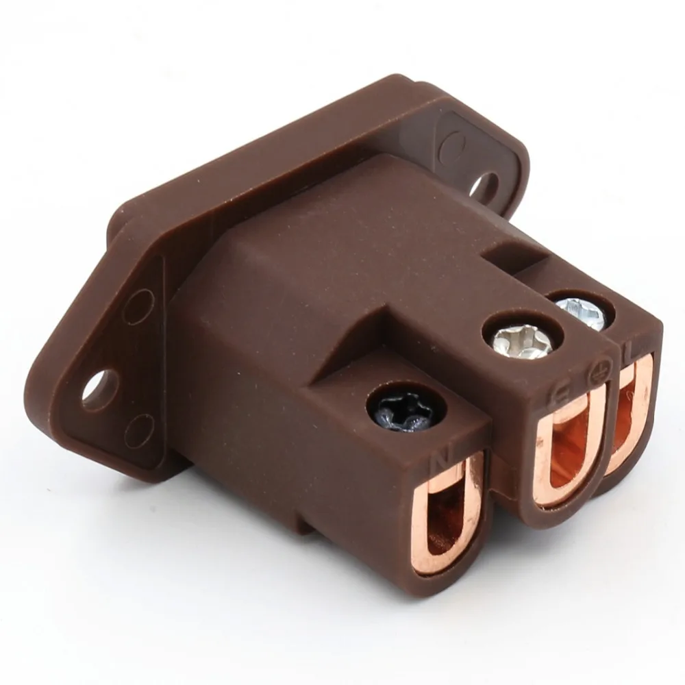 Viborg Audioสีแดงบริสุทธิ์ทองแดงNon Solder Hi Endช่องเสียบIEC Inlet