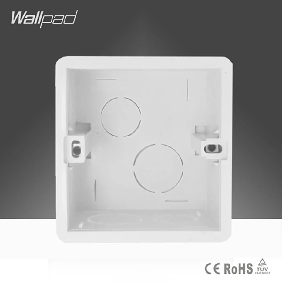 Mounting Lining Box for 86*86mm Wall Switch and Socket Wallpad Cassette Universal White Wall Back Junction Box