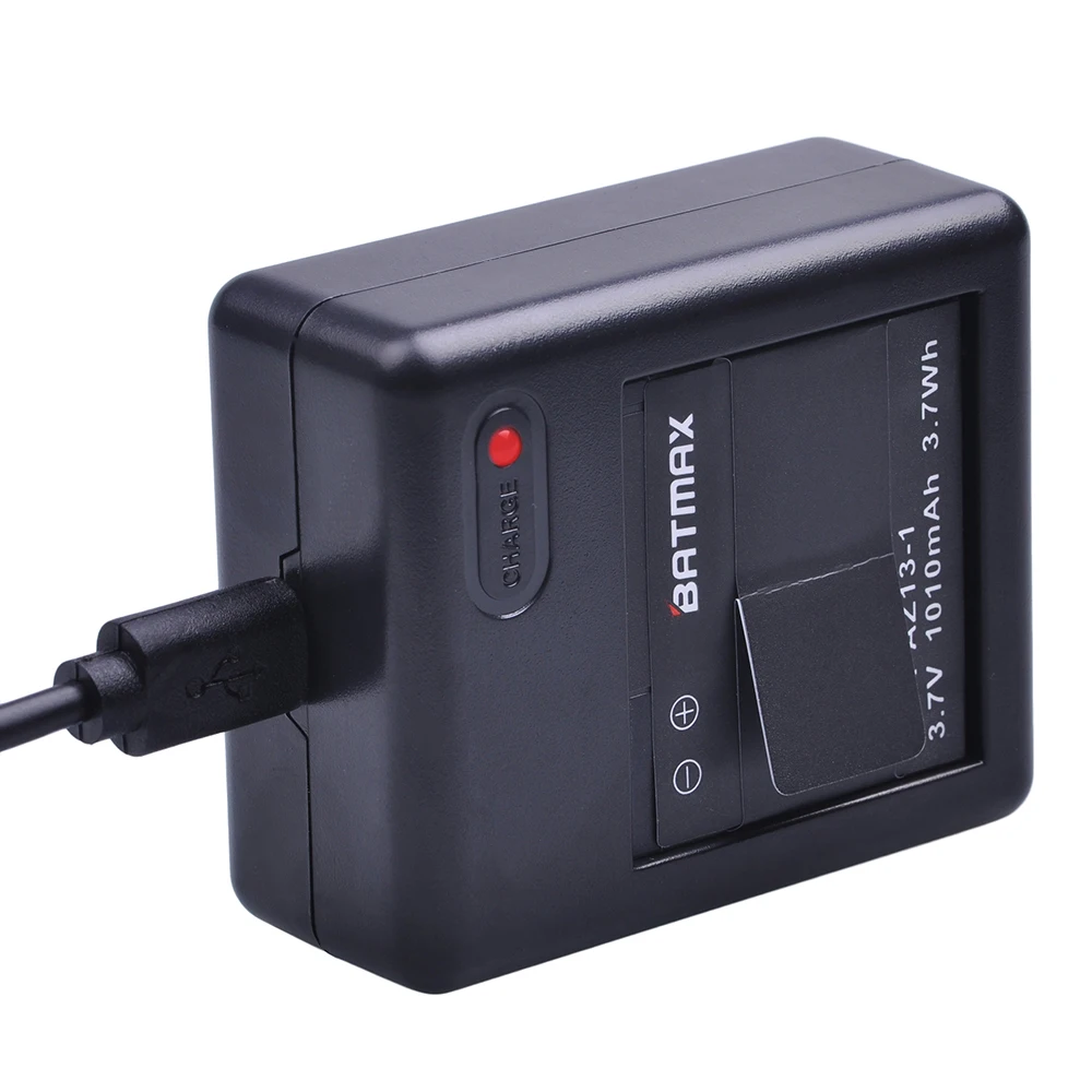 2Pcs 1010MAh Original Xiaoyi แบตเตอรี่ AZ13-1แบตเตอรี่ + USB Dual Charger สำหรับกล้อง Xiaomi Yi Action Xiaomi yi อุปกรณ์เสริม