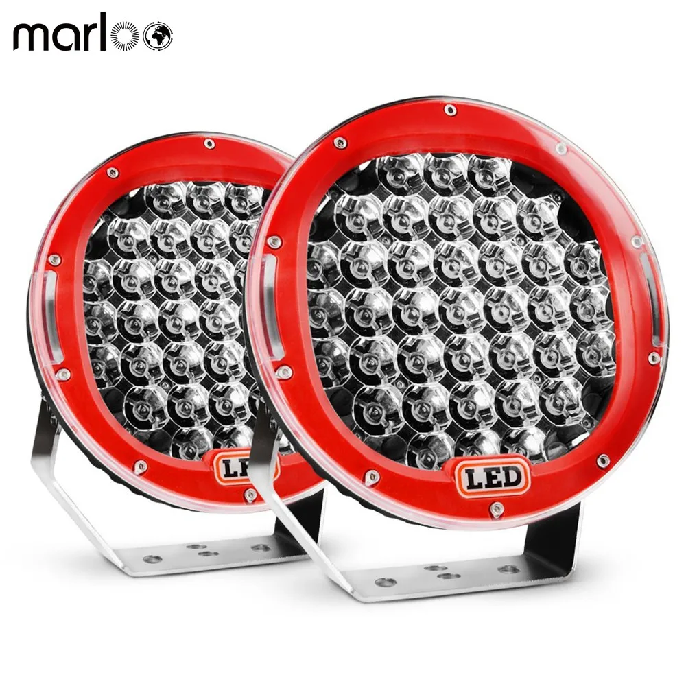 

2pcs 9Inch 185W LED Work Lights For ATV Jeep Car SUV Chevrolet Land Rover Wrangler Pickup Boat Red Off Road Driving Lamp