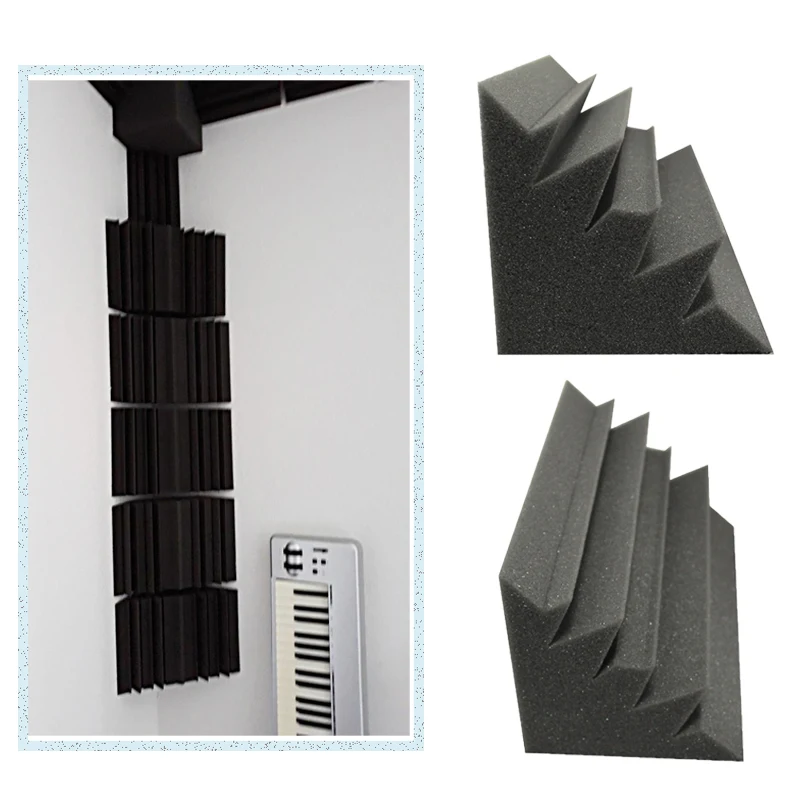 8 x Acoustic Bass Trap Foam Studio Sound Treatment Fire Retardency Foam